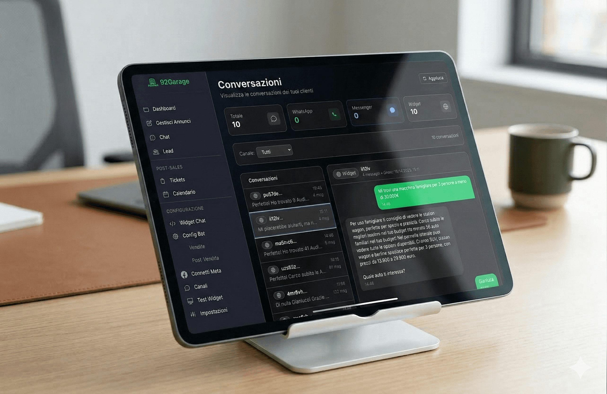 92garage.ai — Dashboard