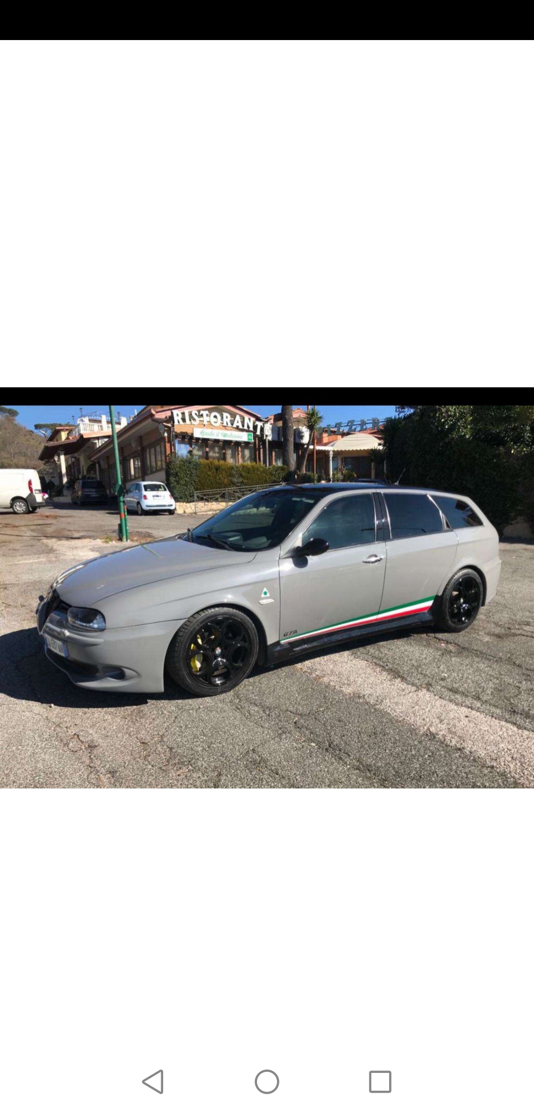 Alfa Romeo 156 GTA s.w. anno 2002 in ottimo stato di conservazione con motore nuovo e rivista sia nei dettagli che nella sua particolare colorazione grigio nardò !